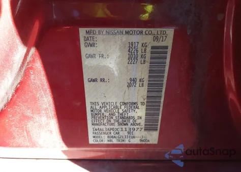 2018 Nissan Altima 2.5 S z USA, uszkodzony, nr VIN 1N4AL3AP0JC113977